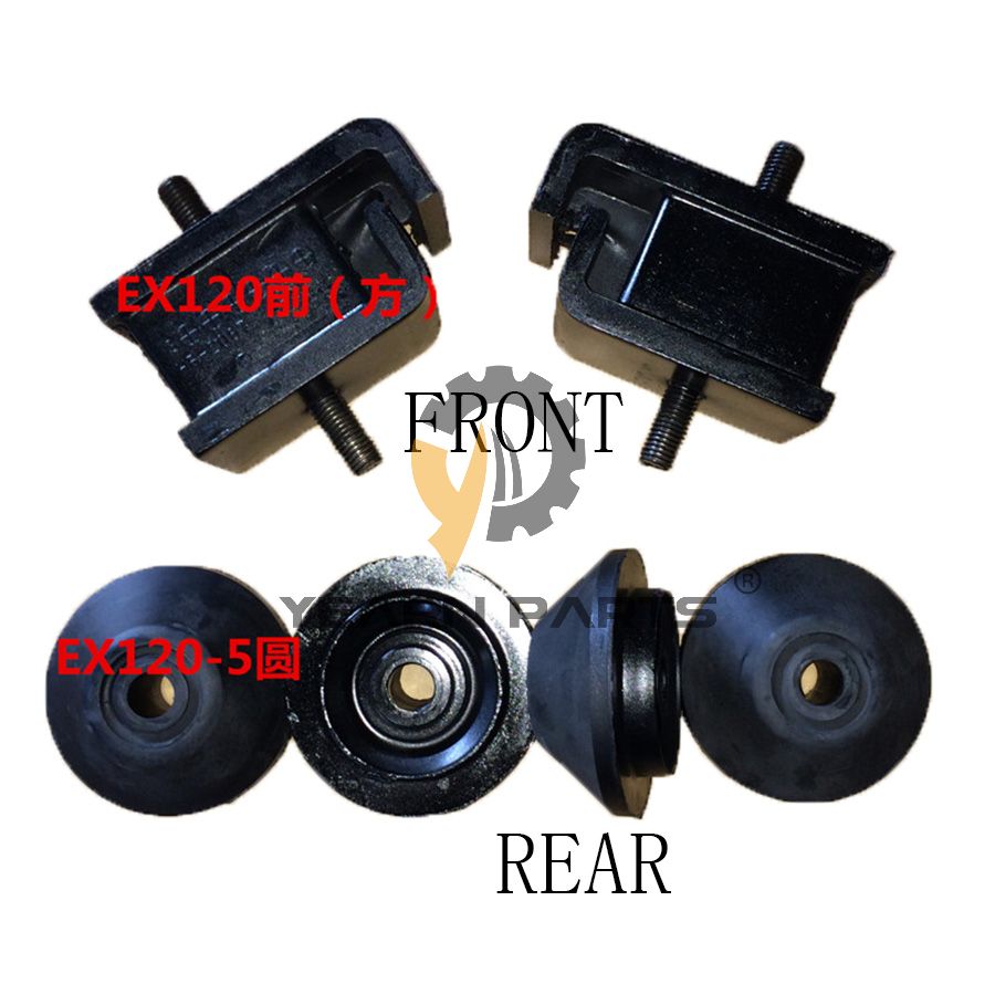 2-pcs-engine-mounting-rubber-cushion-4255652-for-hitachi-excavator-ex100-2-ex100-3-ex120-2-ex120-3-ex33mu-ex33u