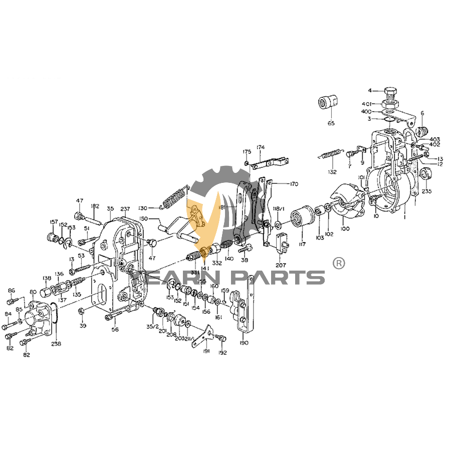 Buy Injection Fuel Pump VI8943184430 for Kobelco Excavator SK100-3 from soonparts
