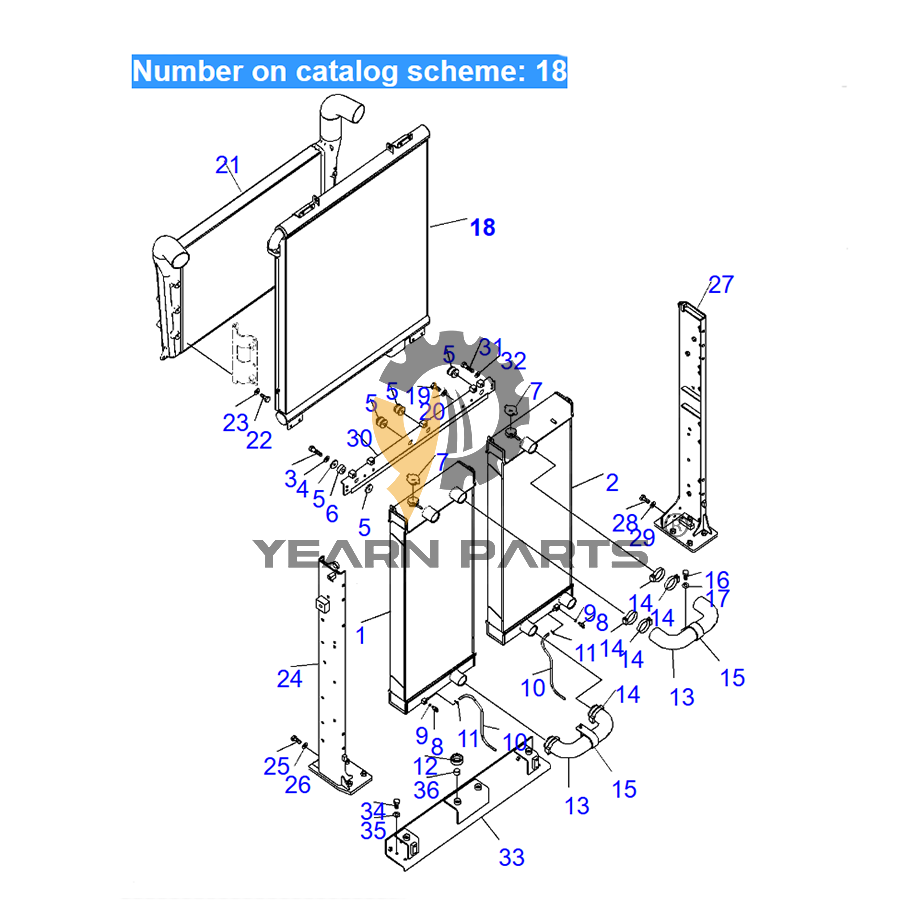 hydraulic-oil-cooler-209-03-41130-2090341130-for-komatsu-excavator-pc600-8-pc800-8-pc850-8