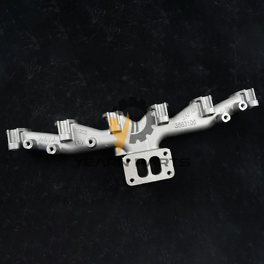 Exhaust Manifold 6735-11-5120 6735115120 for Komatsu Excavator PC200-6 PC200-7 PC210-6 PC220-6 PC220-7 PC228US-1 Engine 6D102