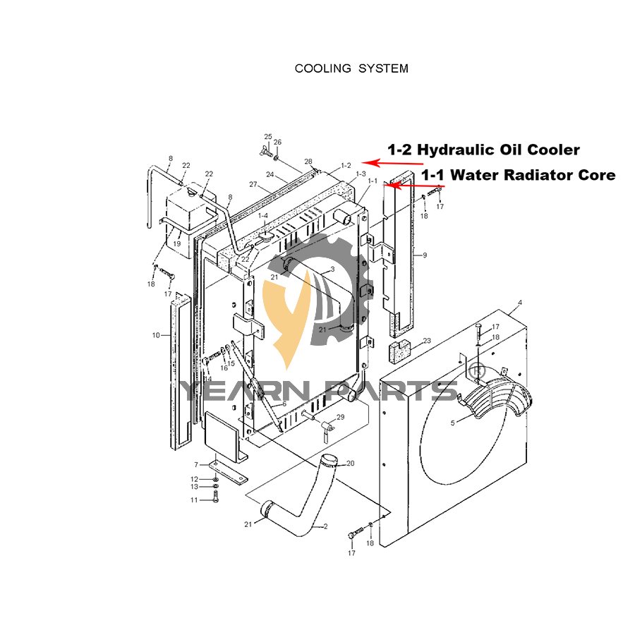 hydraulic-oil-cooler-11e3-4003-11e34003-for-hyundai-excavator-r120lc-r120w-r130w