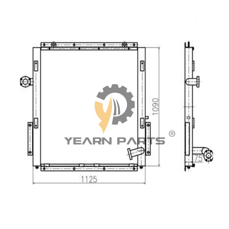 hydraulic-oil-cooler-13f52000a-for-doosan-excavator-dh420-7-solar-340lc-v-solar-420lc-v-solar-470lc-v-solar-500lc-v