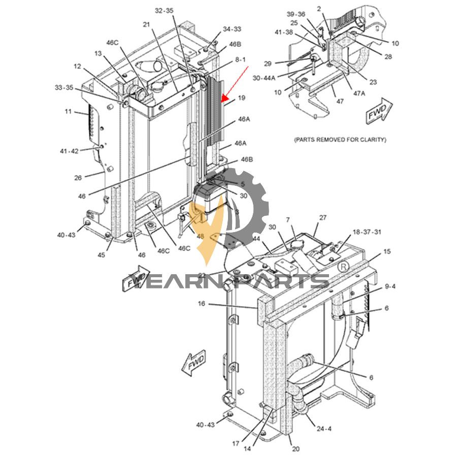 hydraulic-oil-cooler-309-4865-3094865-for-caterpillar-excavator-cat-305d-305-5d-engine-s4q2t