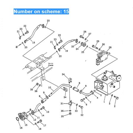 Pilot Gear Pump ASS'Y 705-11-38110 for Komatsu Bulldozer D155A-3 D155A-5 D85A-21 D85E-21 D85P-21