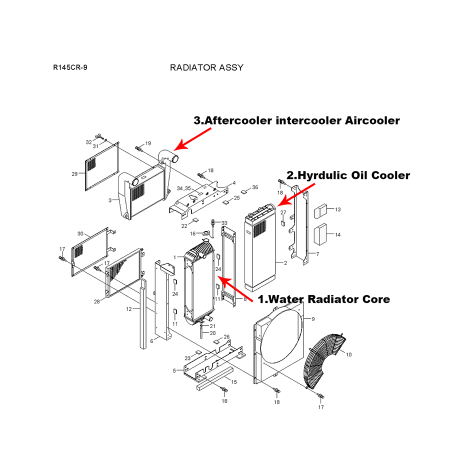 hydraulic-oil-cooler-11q4-46220-11q446220-for-hyundai-excavator-r145cr-9-r140lc-9-india