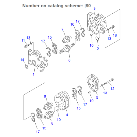 Hydraulic Pump 704-71-44011 704-71-44012 for Komatsu Bulldozer D475A-1 D475A-2