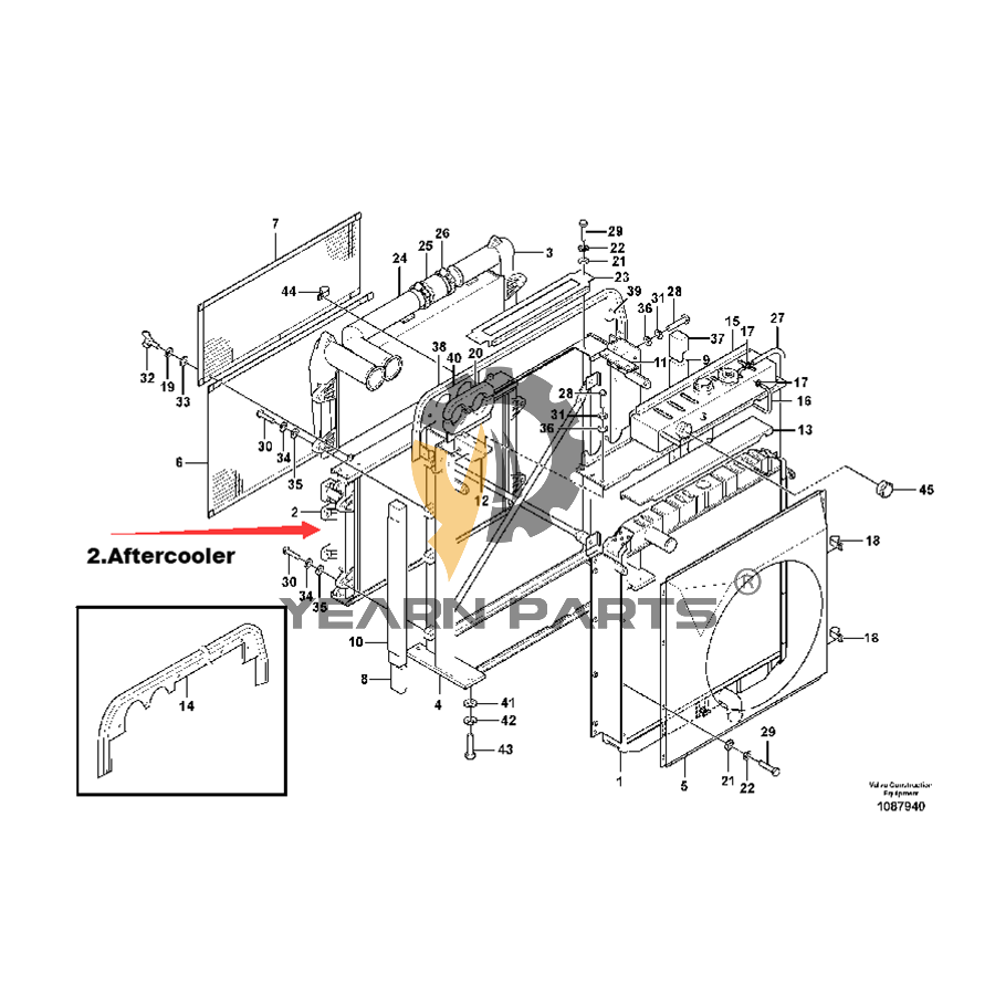 aircooler-intercooler-aftercooler-ass-y-voe14505730-for-volvo-excavator-ec210b